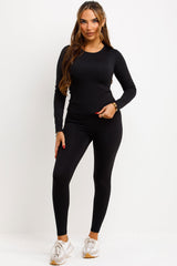 sculpt body contour leggings and top two piece co ord set styledup