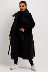 womens long puffer coat