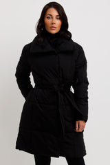 womens duvet coat longline