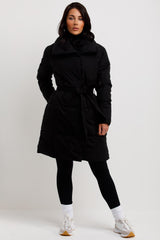 womens long duvet coat
