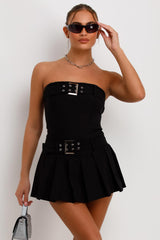 skort dress with belt buckle going out summer festival outfit