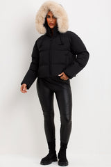 zara jacket with fur hood for winter