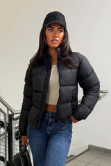 black puffer jacket uk