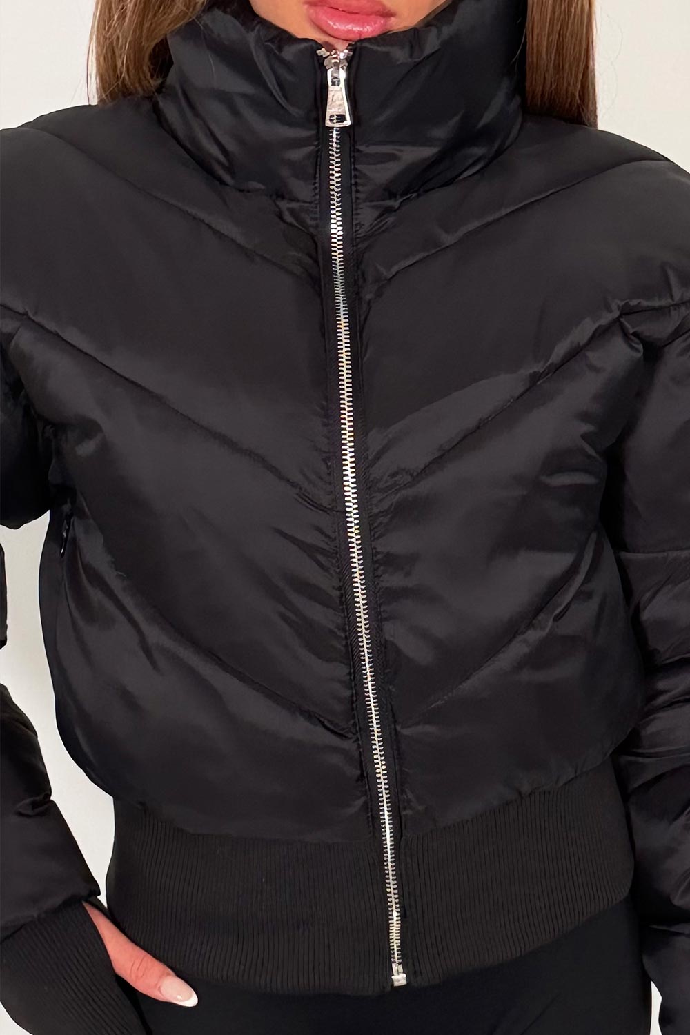 cropped puffer padded winter jacket alo yoga sale uk