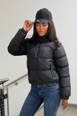 girls back to school jacket black