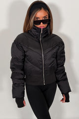 padded puffer crop alo yoga jacket uk