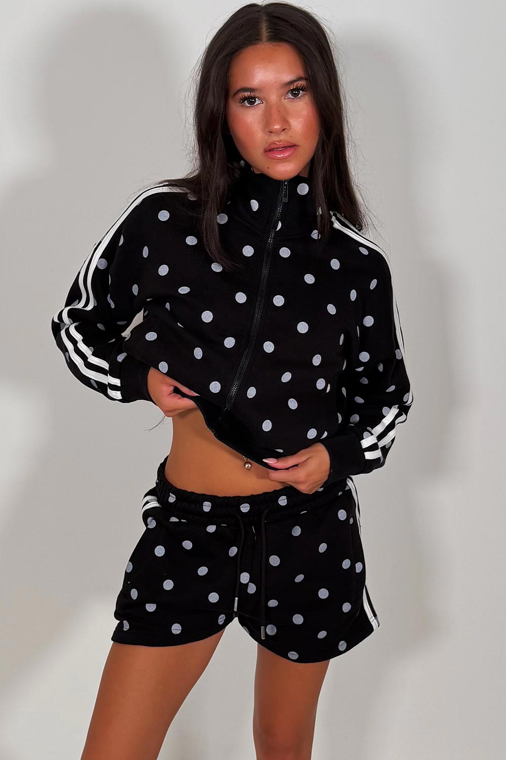 womens short tracksuit summer holiday airport outfit styledup
