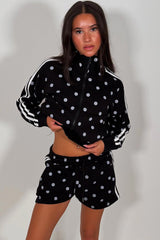 womens short tracksuit summer holiday airport outfit styledup