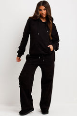 cross hoodie and joggers loungewear set womens styled up