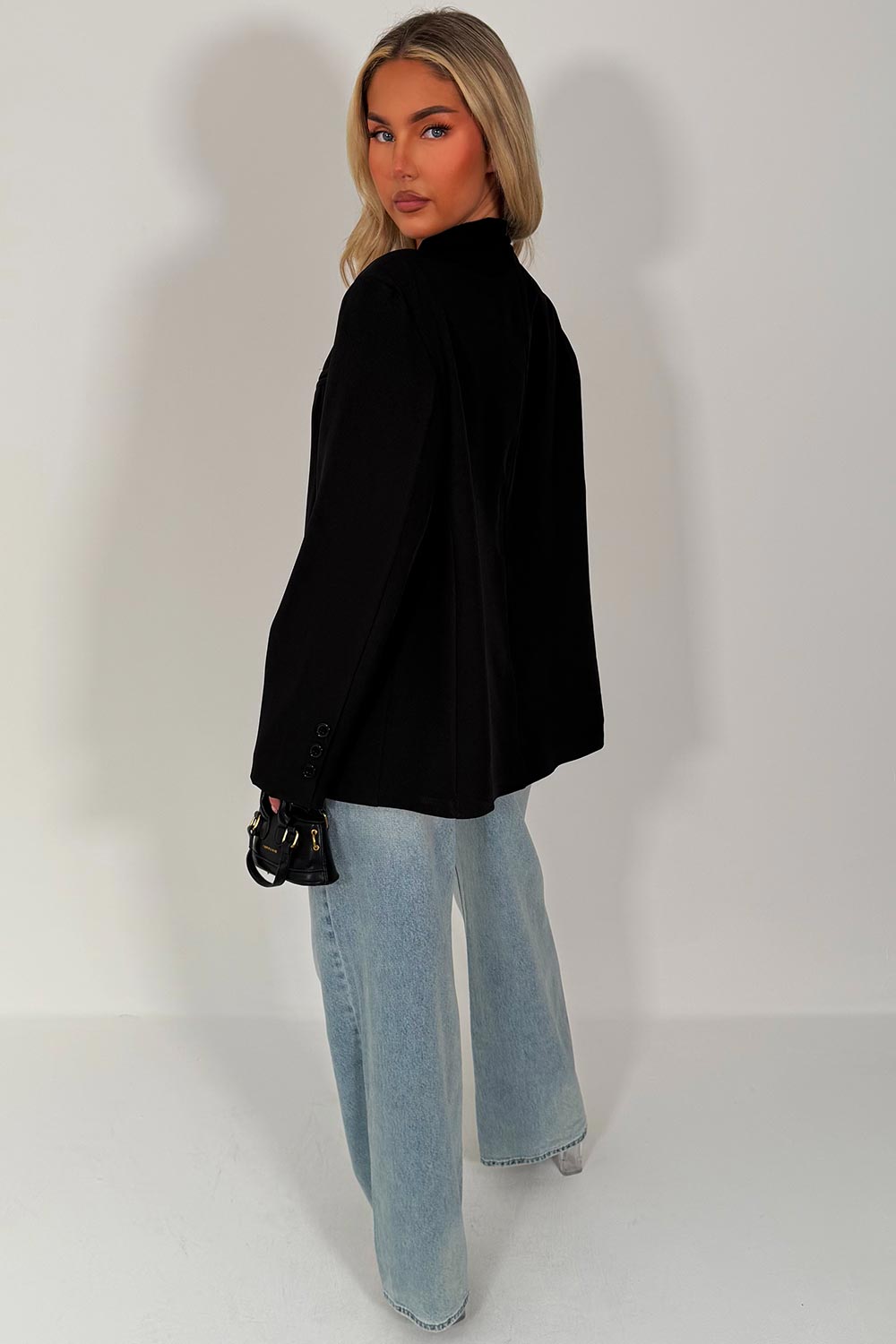 cross over tailored blazer jacket zara womens uk styledup sale