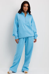 womens sweatshirt and straight leg joggers loungewear set