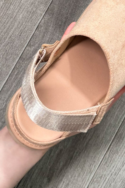 Platform Slippers Cloggs Buckled Faux Suede UGG Goldenstar Inspired ...