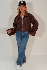 womens brown wind breaker uk