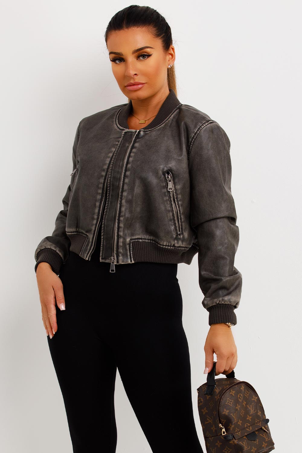 zara faux leather jacket womens uk