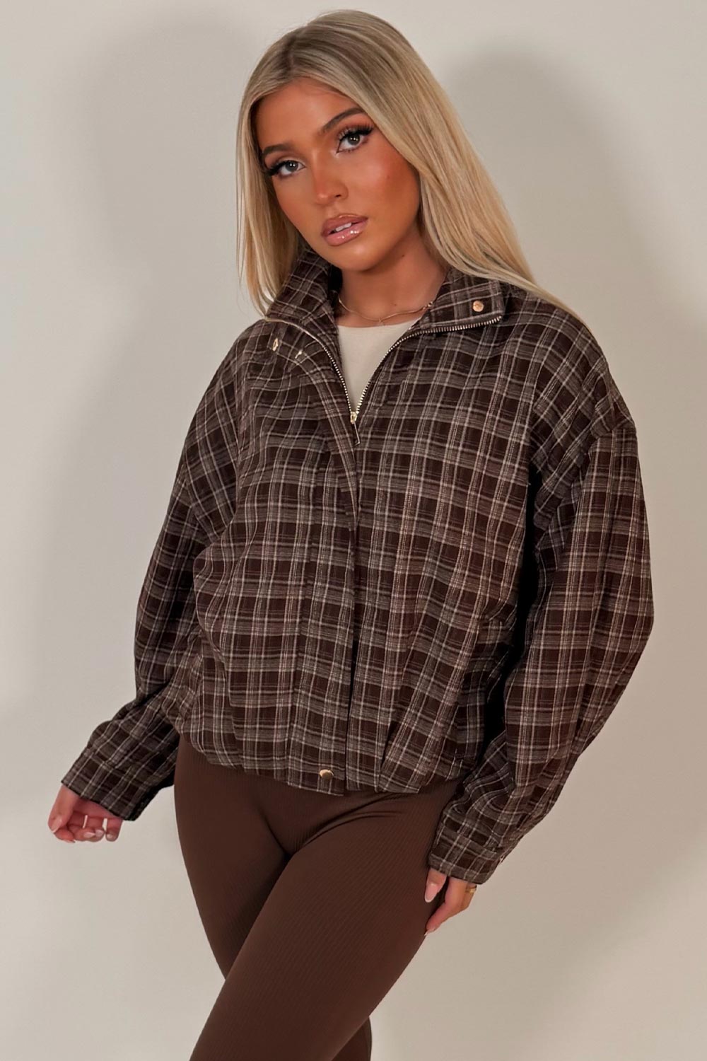 womens checked jacket uk