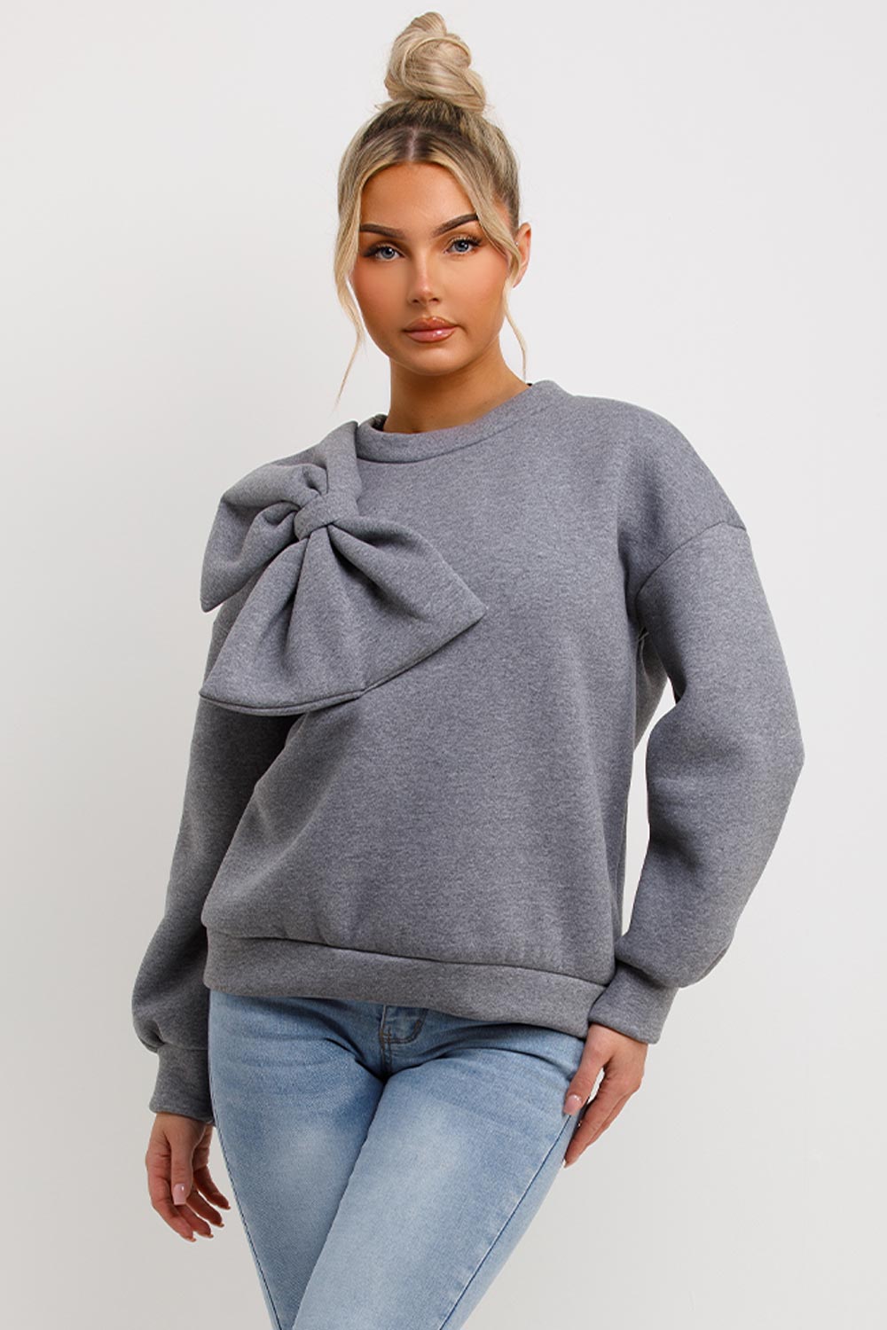 womens sweatshirt with bow