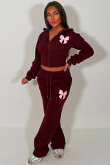 womens zara tracksuit set with bow embroidery styledup uk 