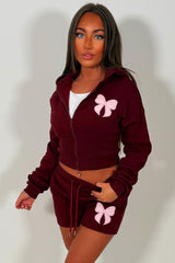 womens short tracksuit with bow detail airport outfit uk styledup tiktok
