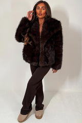 faux fur jacket with collars styledup