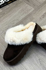 womens fur suede ugg tazz slipper uk