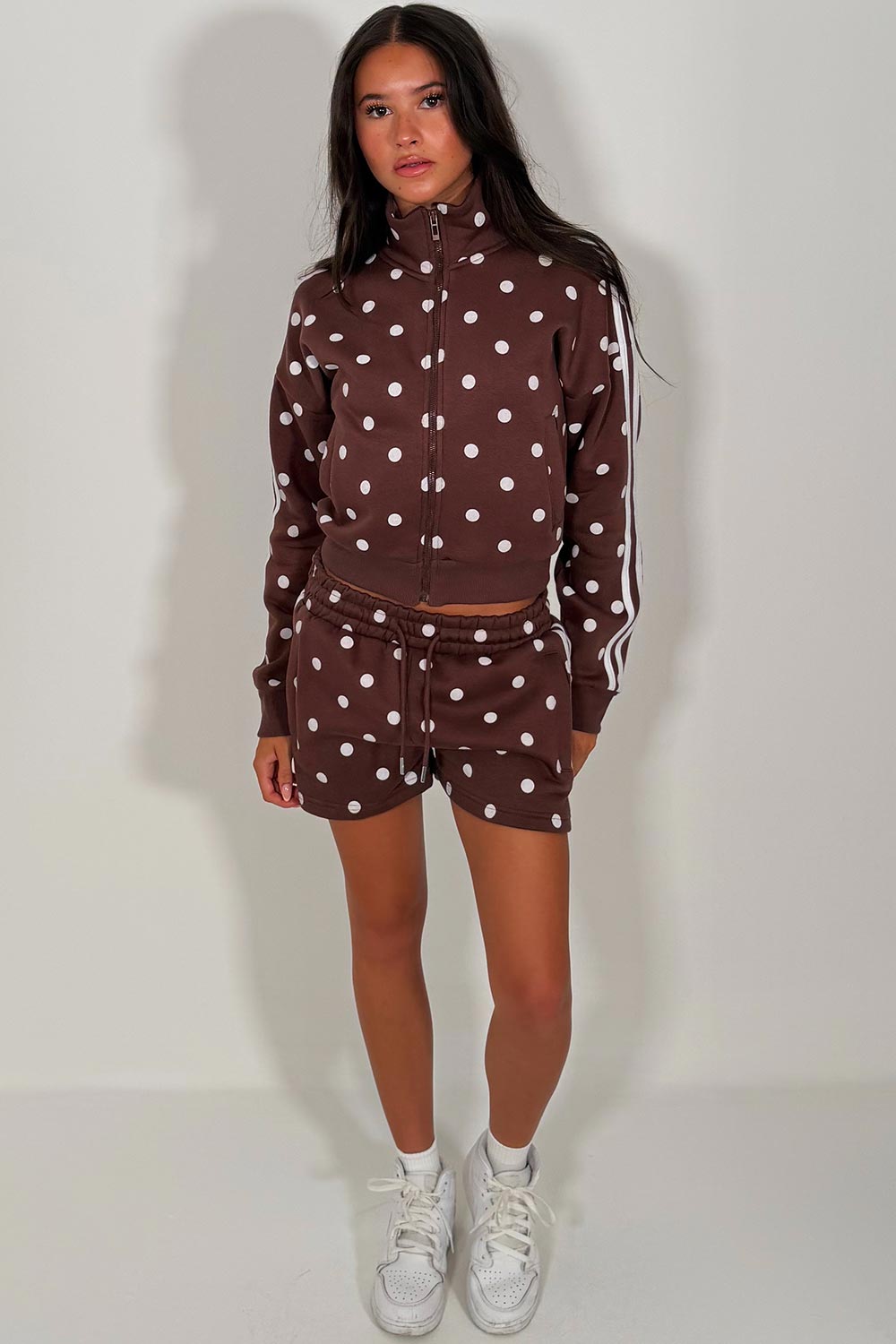 womens short tracksuit summer holiday airport outfit styledup