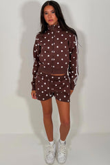 womens short tracksuit summer holiday airport outfit styledup