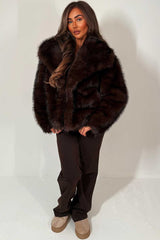 womens zara fur jacket styledup