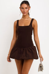 puffball mini dress