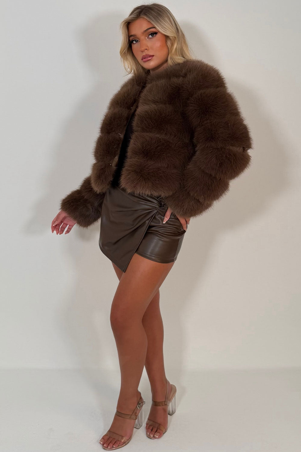 faux fur jacket styledup uk