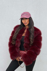 faux fur coat for winter womens uk