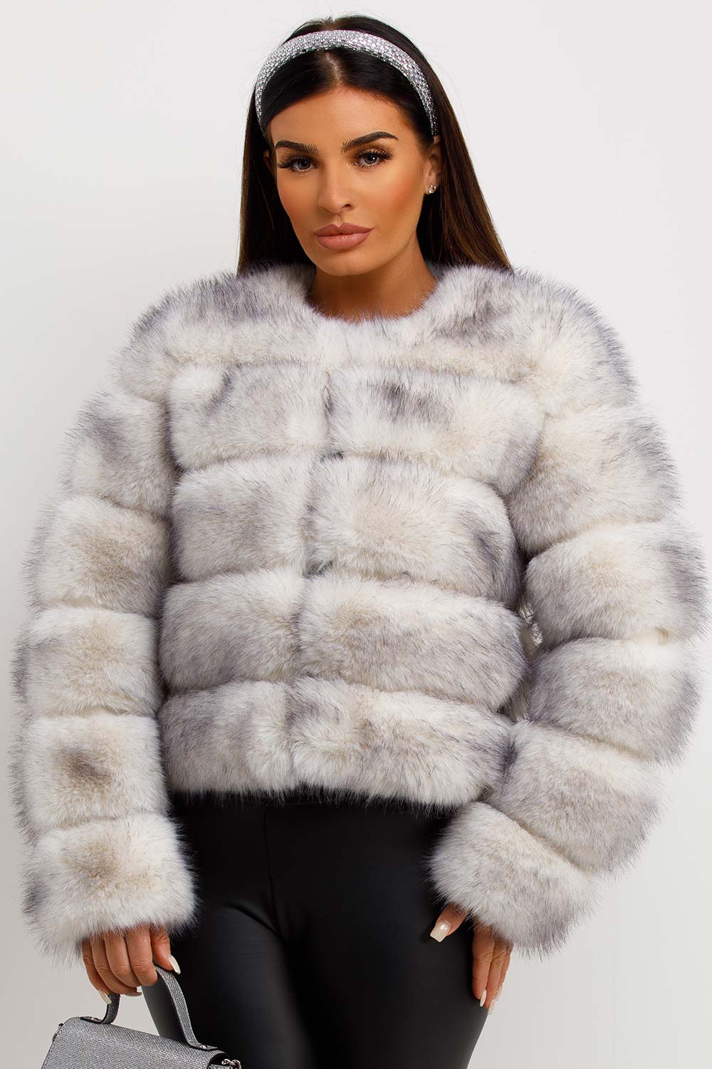 womens fur bubble coat 