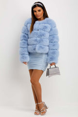 fur panel coat womens uk