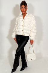 fur cardigan womens 