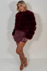 faux fur bubble jacket styledup uk