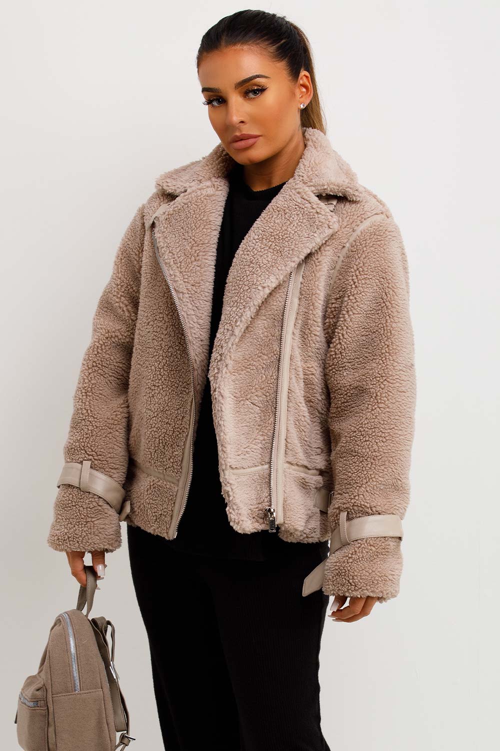 womens teddy jacket sale uk