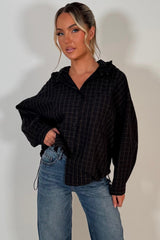 womens festival windbreaker checked jacket styledup uk