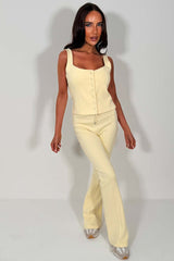 button up top and trousers two piece casual outfit for womens zara uk sale 