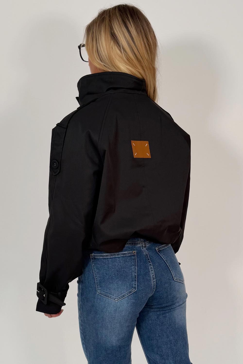 womens crop trench coat styledup uk