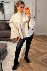 womens cape with scarf poncho 
