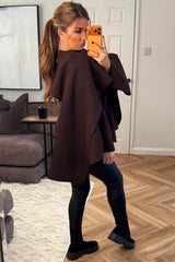 womens cape with scarf poncho 