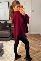womens cape with scarf poncho 