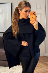 cape with scarf zara womens poncho coat 