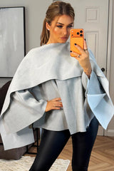 womens cape with scarf poncho coat zara uk 