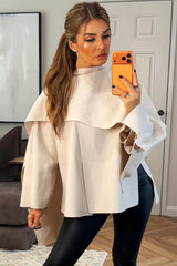 womens zara cape with scarf styledup christmas outfit zara uk 