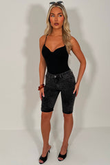 womens denim capri pants trendy outfit uk styledup 