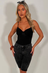 denim capri pants womens summer holiday trendy outfit styledup uk