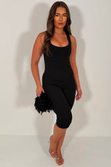 black capri pants and top co ord going out co ord set styledup