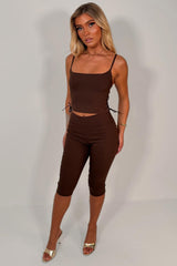 corset top and capri pants 2 piece night out outfit styledup uk