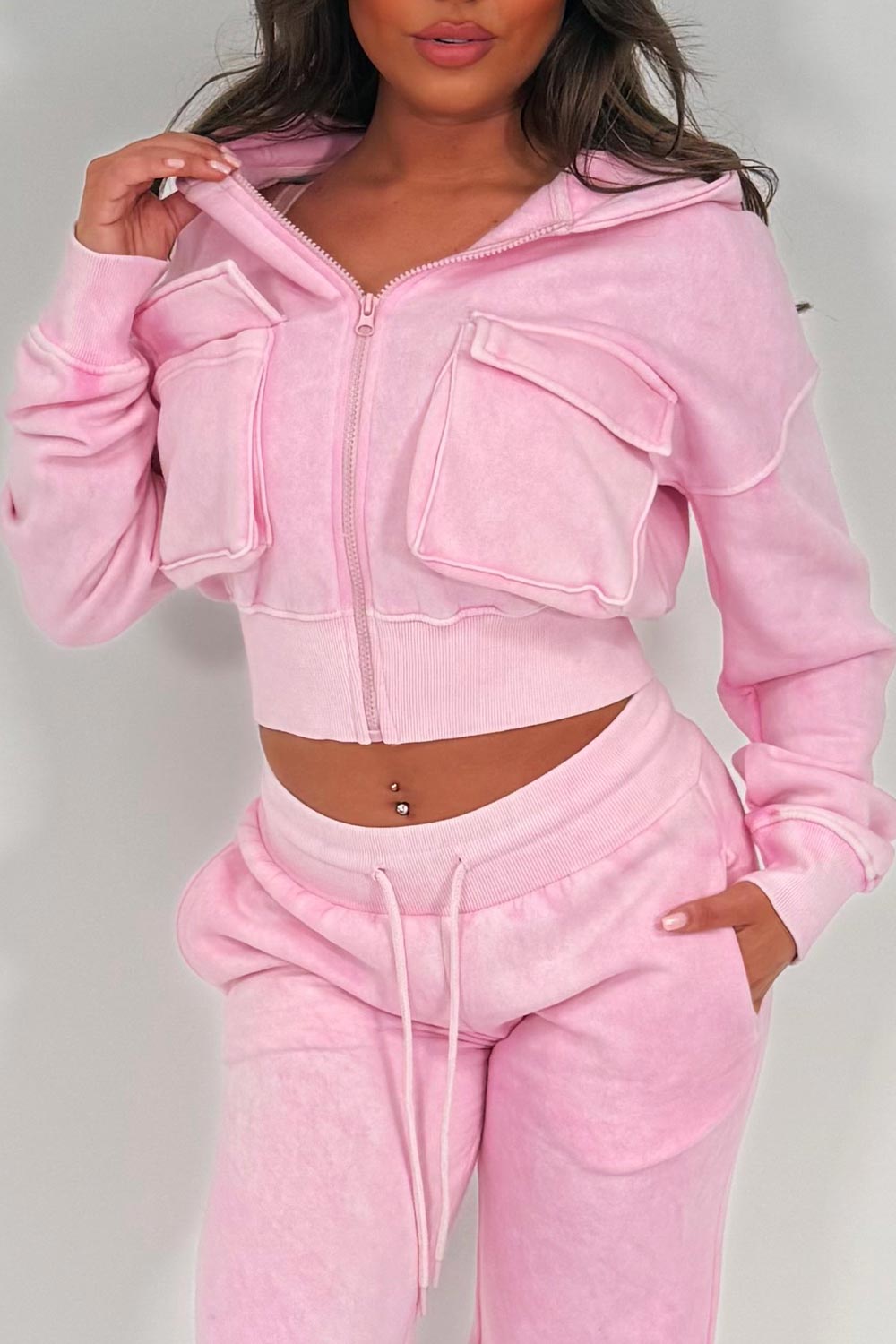 corset hoodie and joggers tracksuit co rod set for womens styledup uk