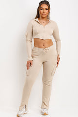 society club tracksuit with gathered ruched bum styledup